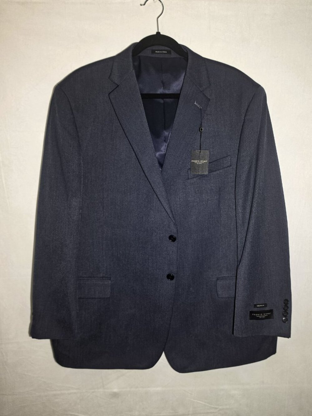 Pronto Uomo Blue Sport Coat Blazer Suit Jacket Mens size XL 42R New with Tags